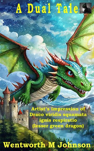 BOOK COVER A DUAL TALE BY WENTWORTH M JOHSNON