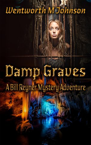 BOOK COVER DAMP GRAVES BY WENTWORTH M JOHNSON